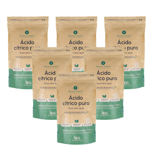 Embalagem 6xÁcido Cítrico Planeta Huerto 1 Kg