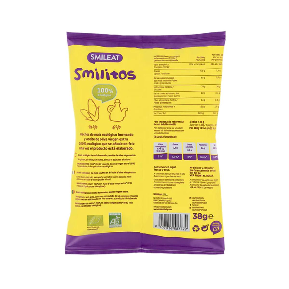 Smilitos, Smileat minhocas de milho biológicas, 38g