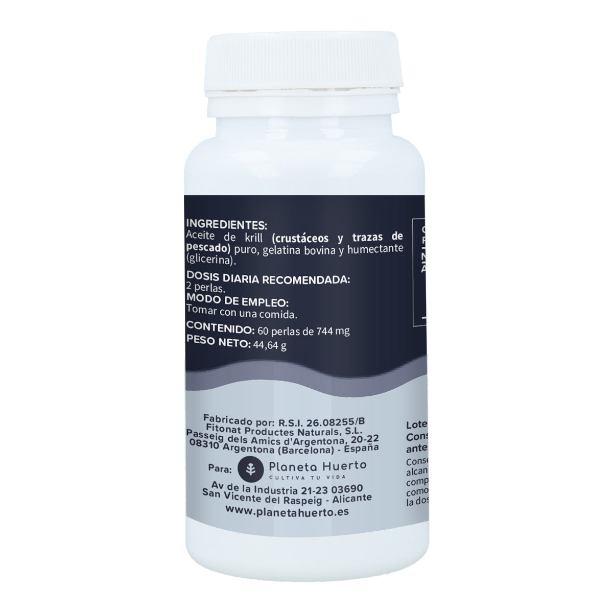 Óleo de Krill 500mg Planeta Huerto 60 Pérolas