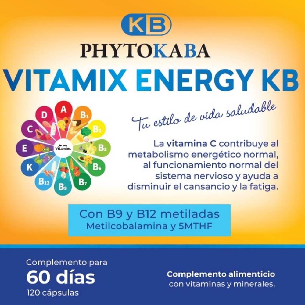 Vitamix Energy Kb 120 Cápsulas Vitaminas Y Minerales_2