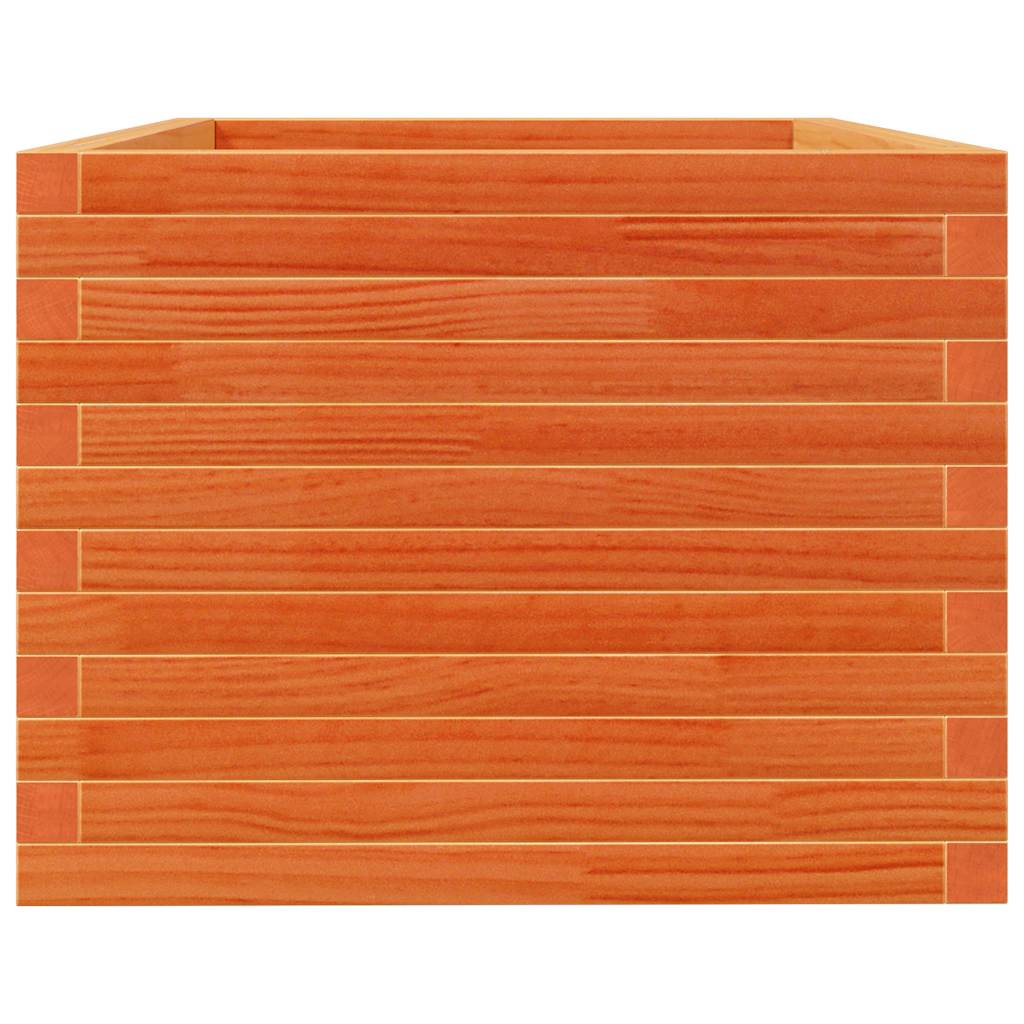 Jardinera Madera Maciza De Pino Marrón Cera 90x60x49,5 Cm_5