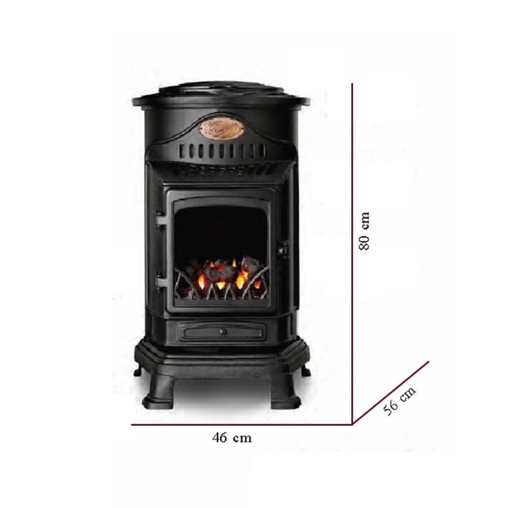 Fogão portátil a gás preto Provence 3,4 kW Fireside