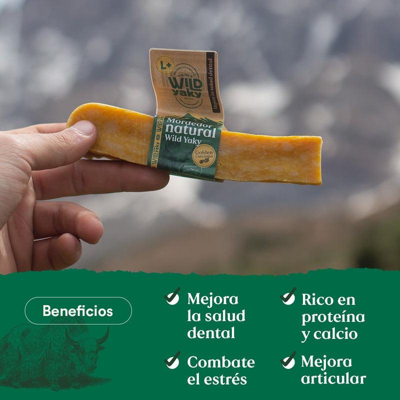 Barra de leite de iaque do Himalaia Wild Yaky Golden Teether com curcuma Wild Balance 1 unid.