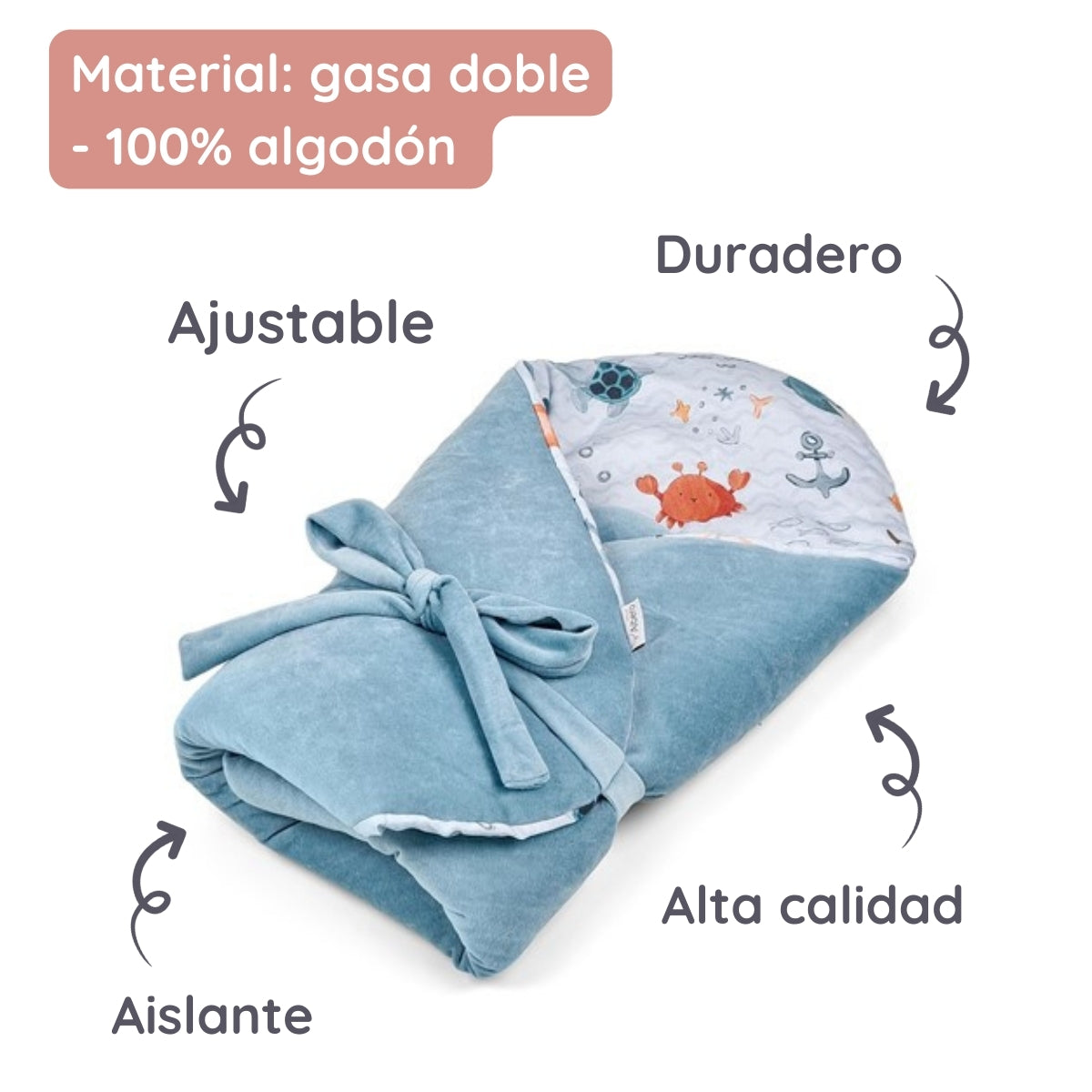 Cotton Color Saco Capazo Bebé Velour Albero Mio | Suavidad “manta Abrazo” Para Paseos Y Siestas_2