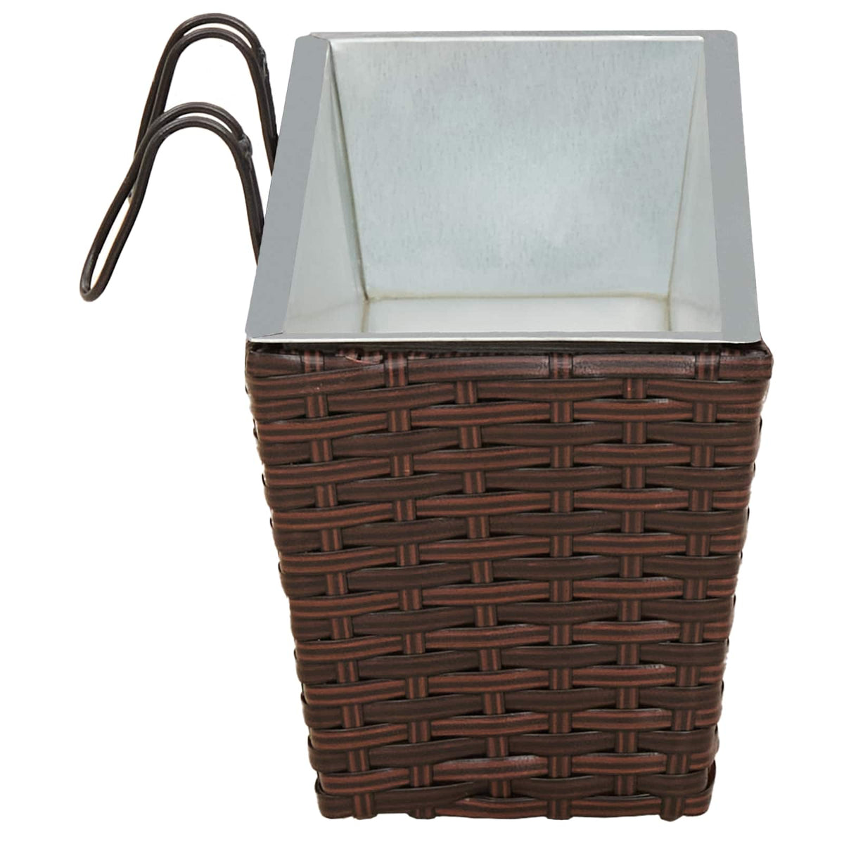 Barandilla 2 Uds. Marrón 50 X 17 X 17 Cm Metal_5