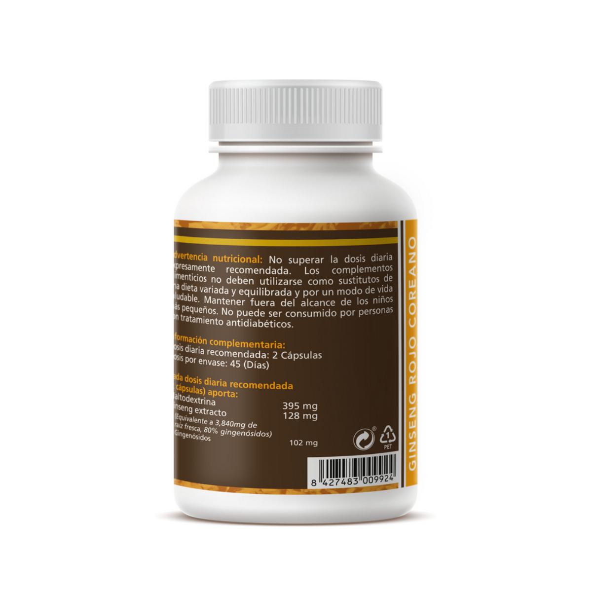 Ginseng Vermelho Coreano Sotya 90 Cápsulas