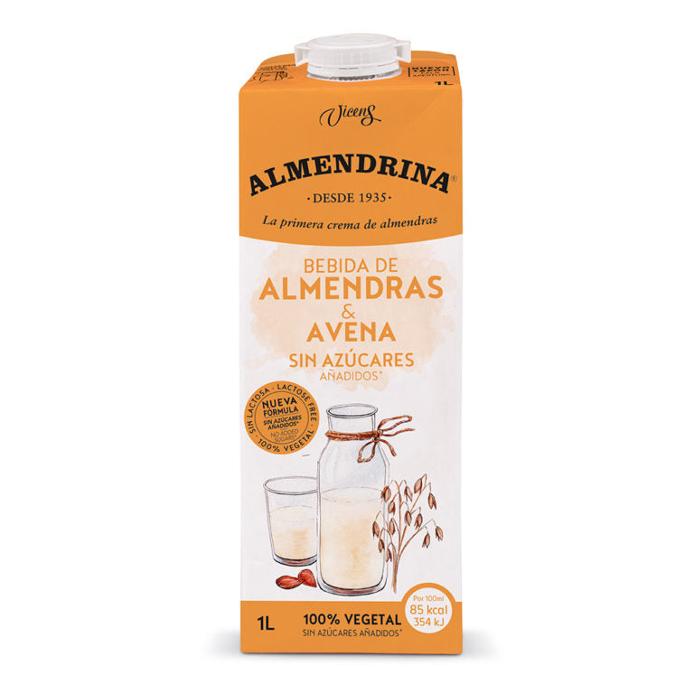 Bebida de amêndoa com aveia Almendrina tijolo 1L