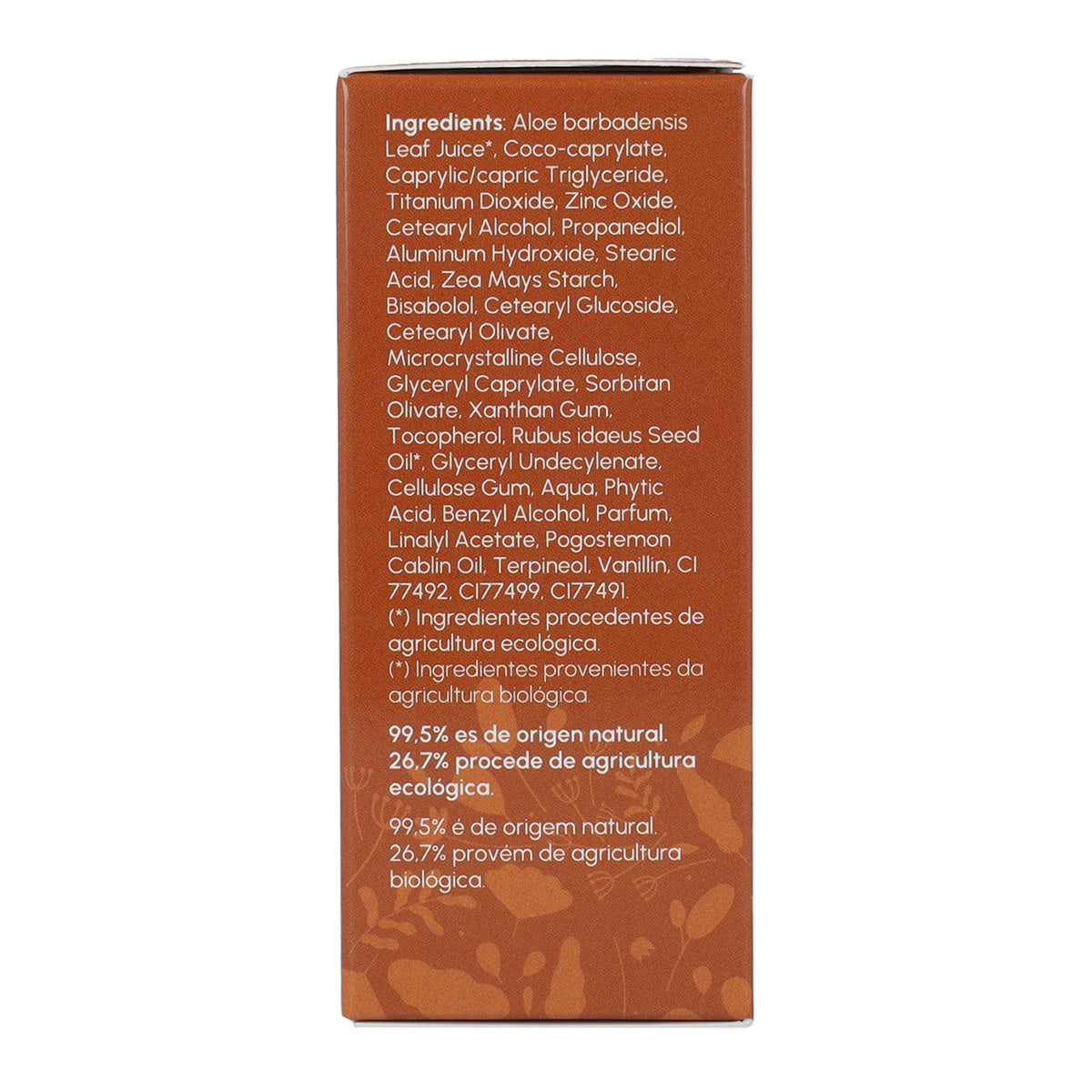 Creme Protetor Solar Facial 100% Mineral com Cor Planeta Huerto FPS 30 50 ml