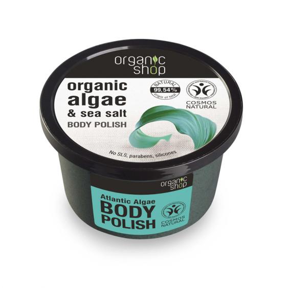 Esfoliante Corporal de Algas Marinhas do Atlântico Organic Shop 250 ml