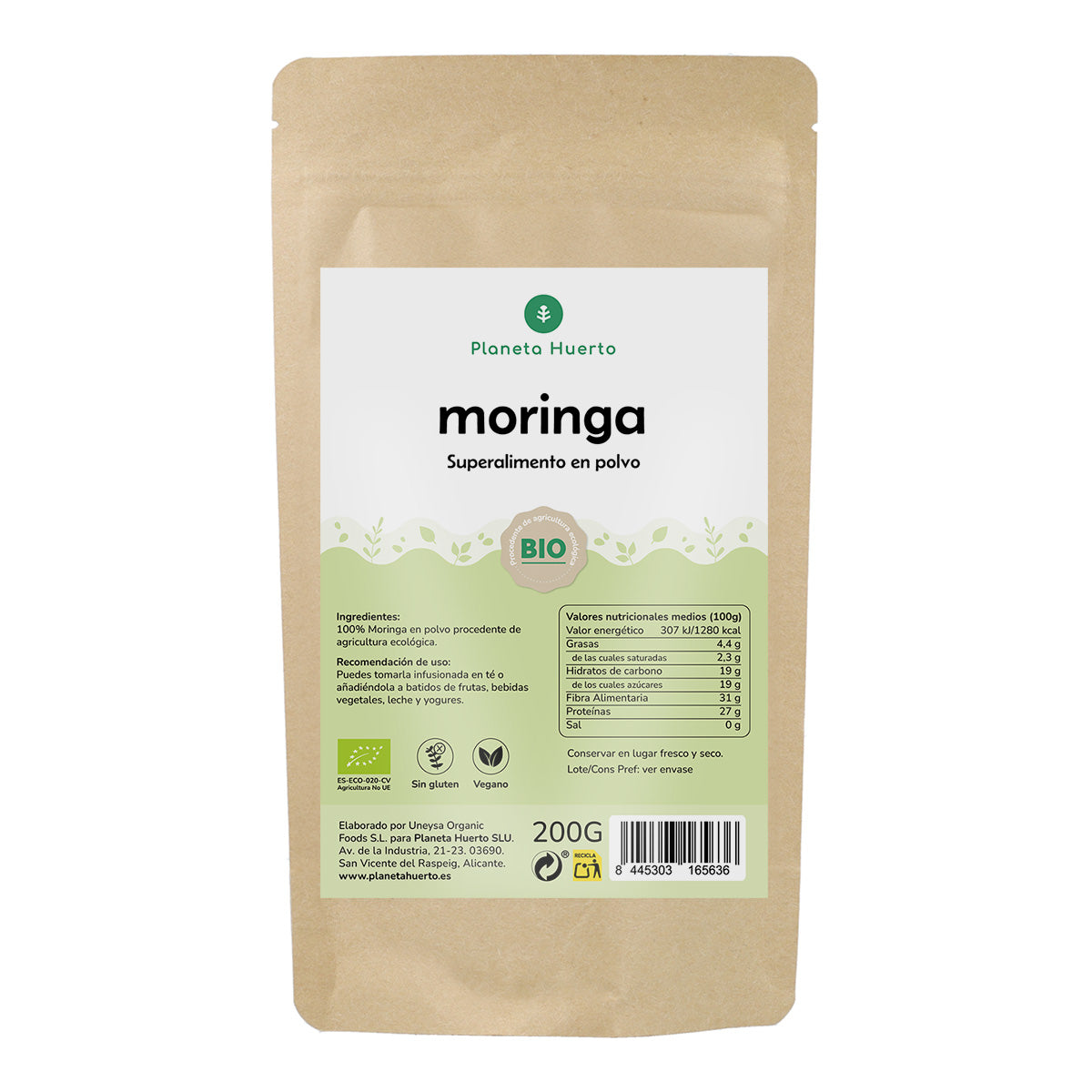 Moringa em Pó Eco Planeta Huerto 200 gr