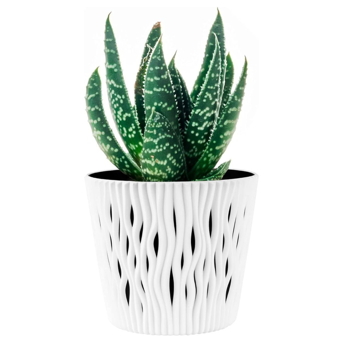 Vaso Duna com inserto branco D 16 x 14