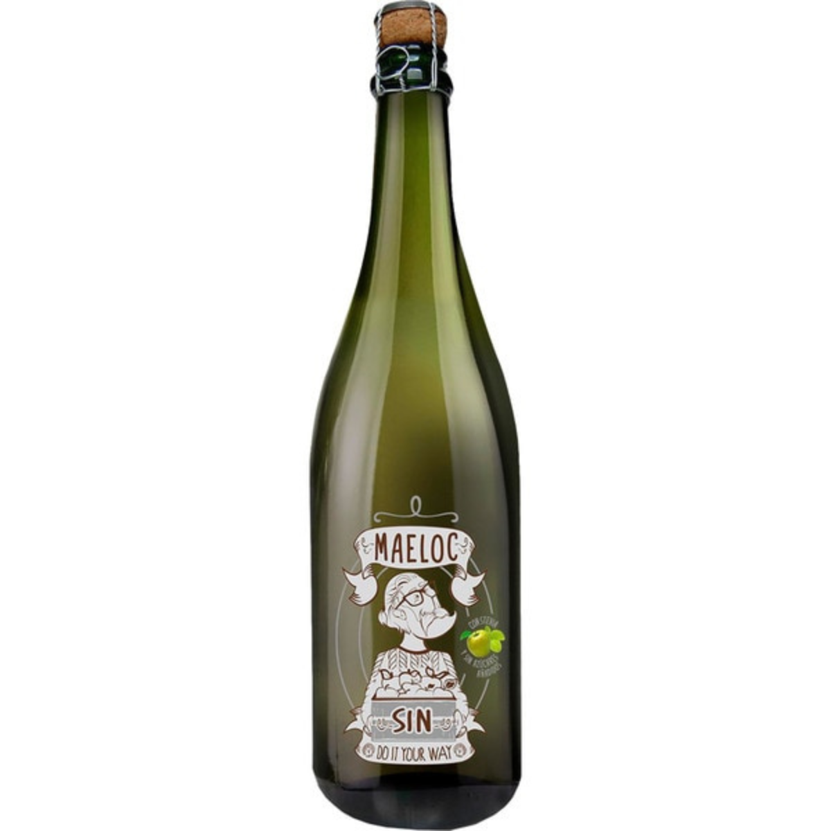 Sidra Natural Orgânica Maeloc Sem Álcool 750 ml