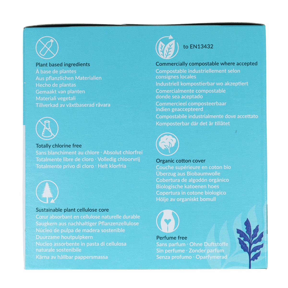 Natracare Absorventes Orgânicos Longos com Abas, 10 Unidades