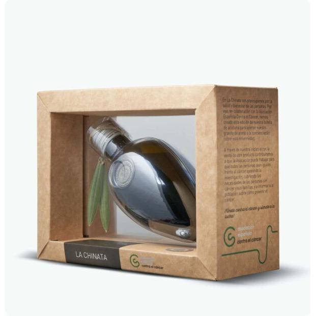 Garrafa de vidro de azeitona solidária AOVE La Chinata 250ml