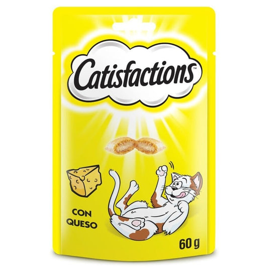 Petiscos de queijo para gatos Catisfactions 60g