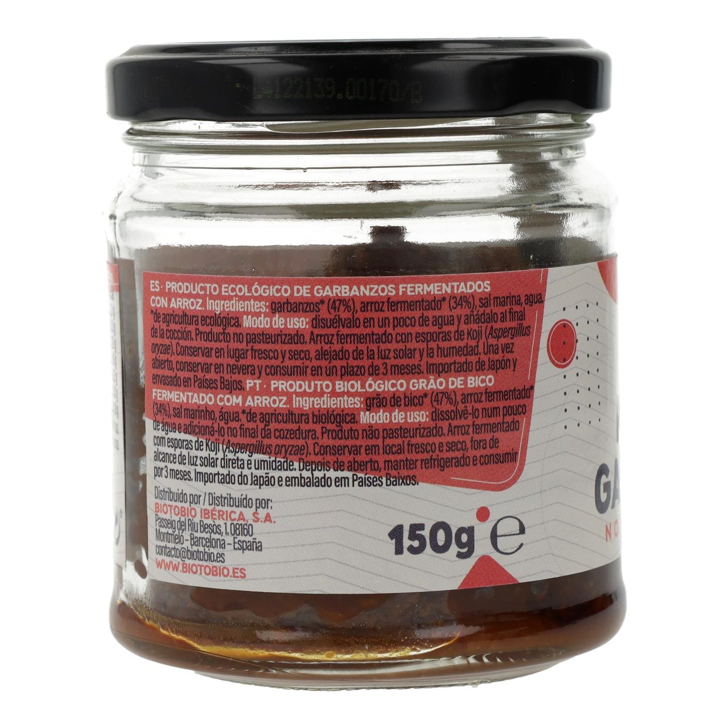 Misô de grão de bico biológico não pasteurizado La Finestra Sul Cielo 150g