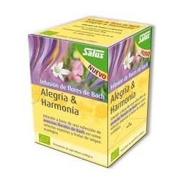 Infusão Orgânica de Flores de Bach Joy and Harmony Salus, 15 saquetas