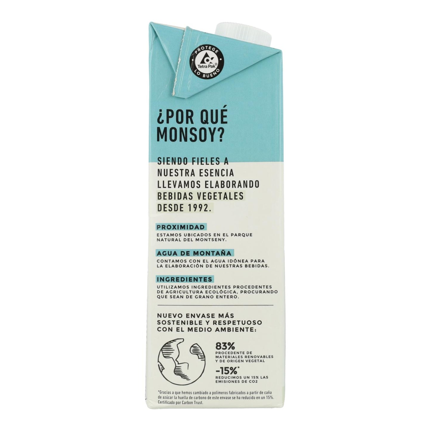 Bebida de Amêndoa Biológica Monsoy 1 L