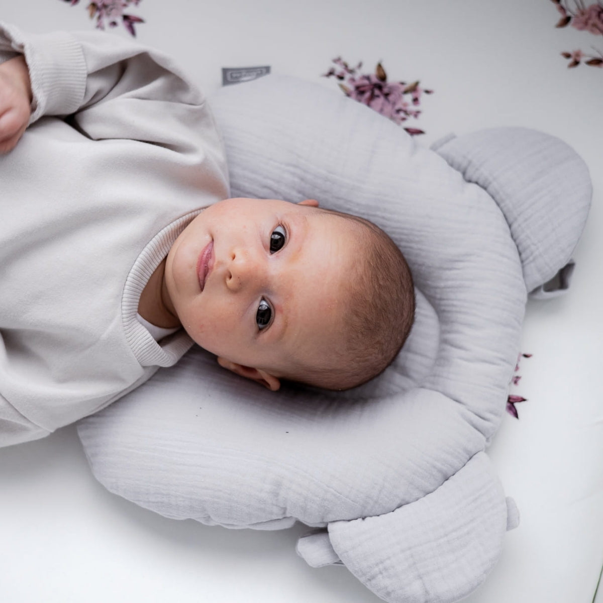 Natural Baby Almohada Cojin Plagiocefalia Bebés Muselina_5