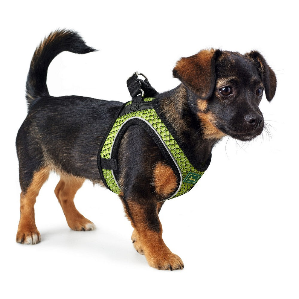 Arnés Para Perros Hunter Hilo-comfort Verde Neón (30-35 Cm)_0