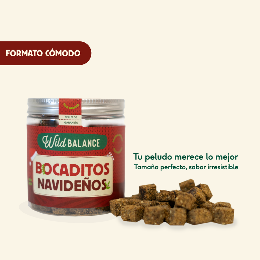 Petiscos de Natal Wild Balance para cães e gatos