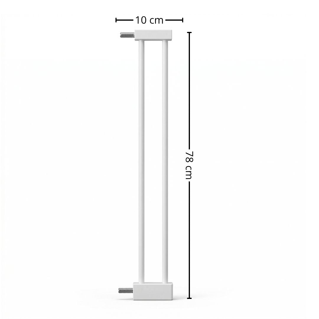 Extensión De 10 Cm Para Valla De Seguridad Infantil Y Para Mascotas, Blanco Bathby_5