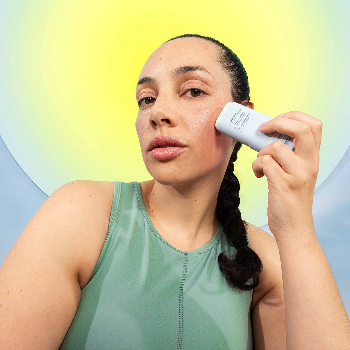 Sunly protetor solar bastão facial pele sensível aveia sem perfume 30 FPS 20 g