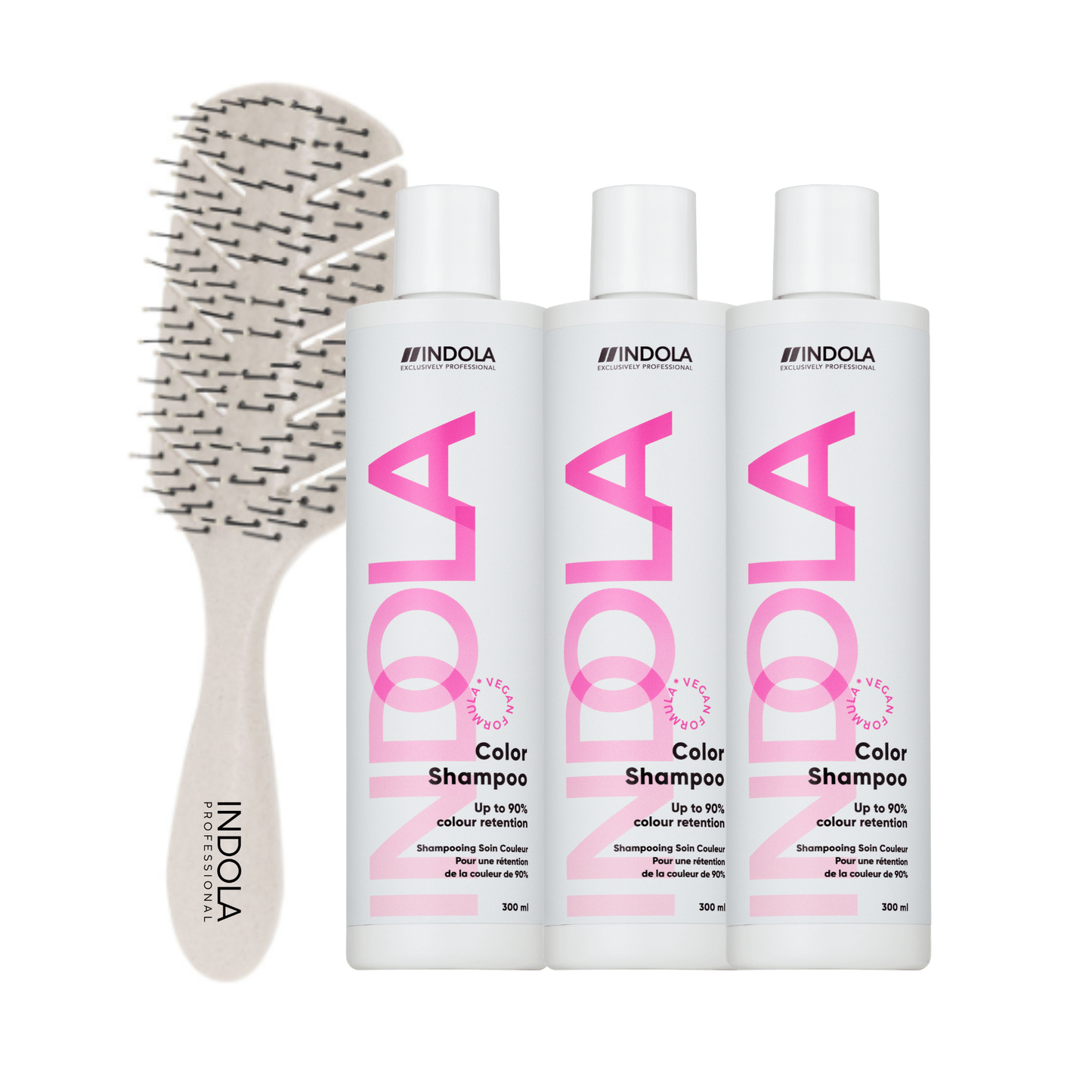 Indola Champú Color Pack 3 X 300 Ml + Peine Regalo| Protege El Color_0
