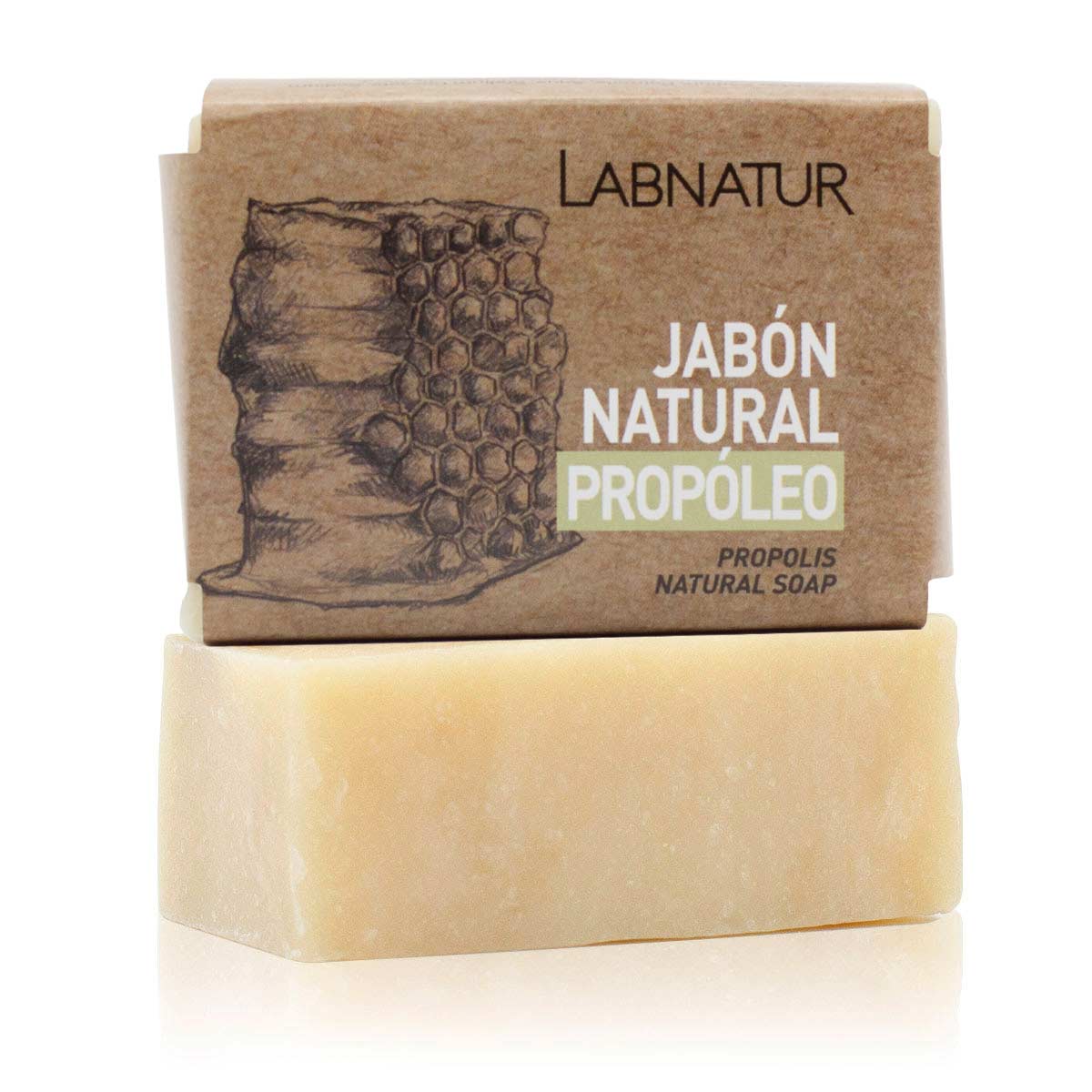 Jabón Natural Propóleo Labnatur 100 g | Purifica y Regenera | Piel Grasa e Imperfecciones | Vegano_0