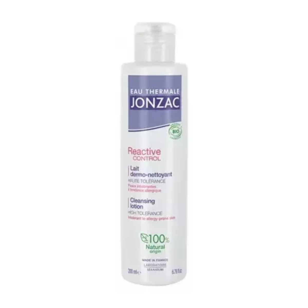 Leite dermolimpante controlo reativo Etj, Jonzac, 200 ml