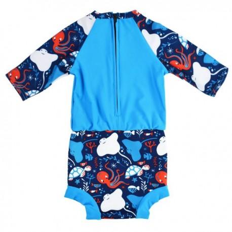 Fralda Feliz Solar Suit Under the Sea Splash sobre Fralda Feliz Solar Suit Under the Sea M