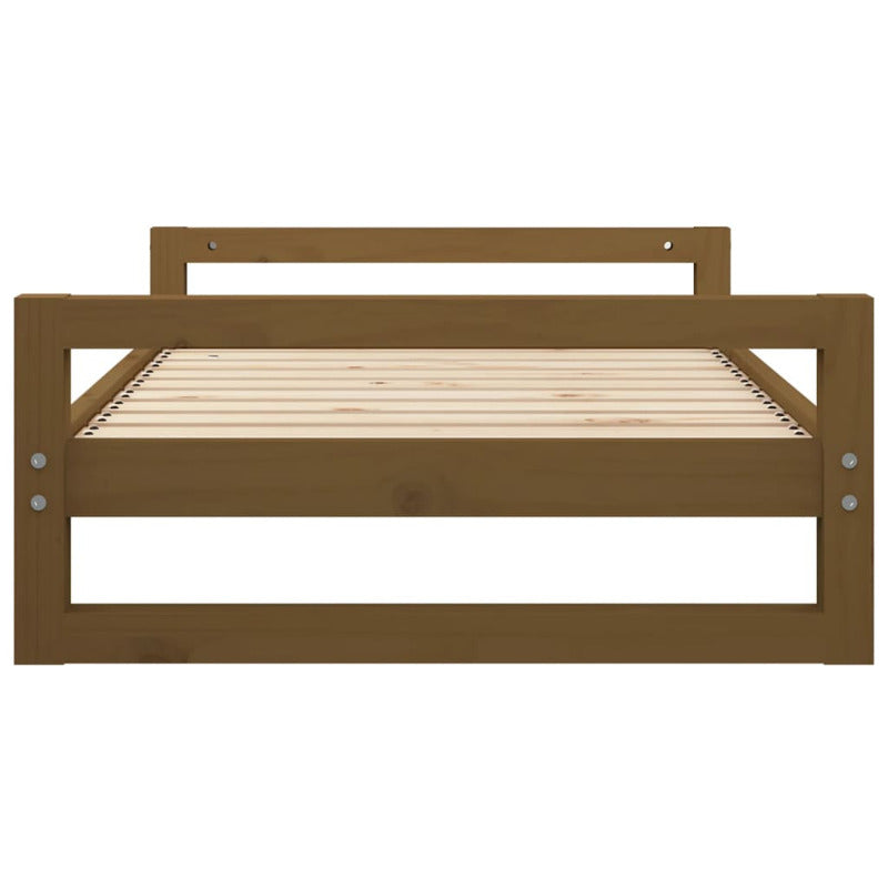 Vidaxl Cama Para Perros Madera Maciza Pino Marrón Miel 95,5x65,5x28 Cm_5