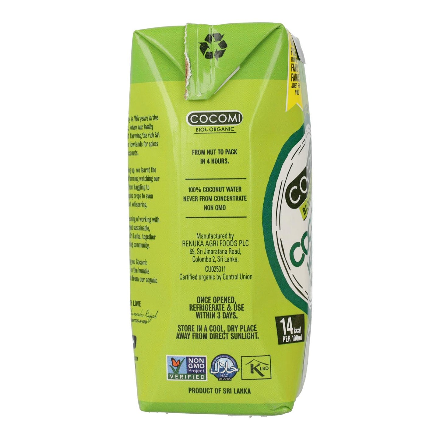 Água de coco natural Cocomi 330 ml