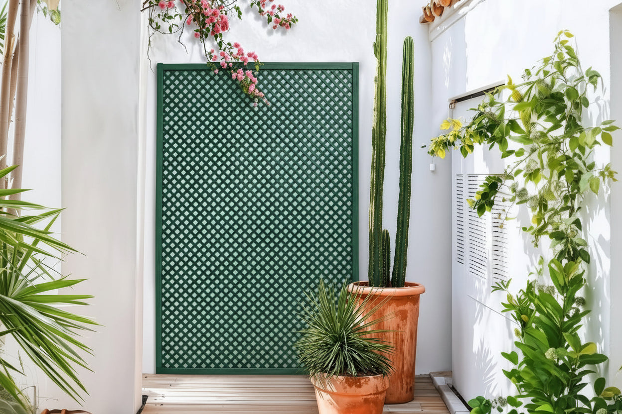 Celosía Pvc 18mm Verde - Decoración Y Separación De Ambientes - 1x2 M - Color - 1 Unidad_5
