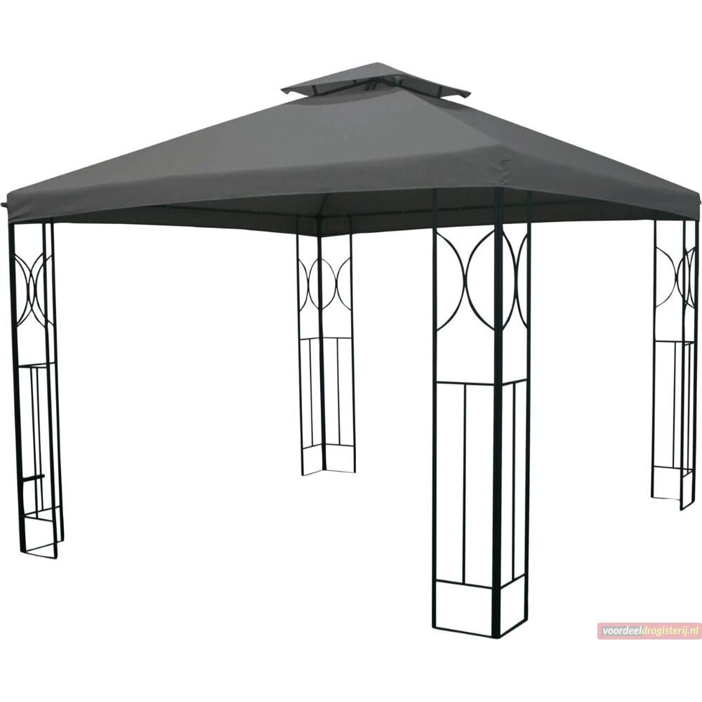 Tenda para eventos 300 x 300 x 265 cm Cinza