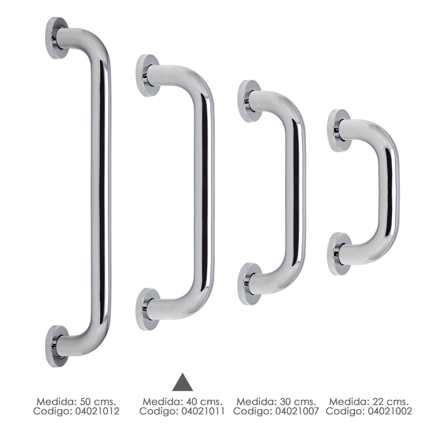 Agarre Ducha Maurer Cromo Brillo Ø 32 Mm. Longitud 40 Cm._2