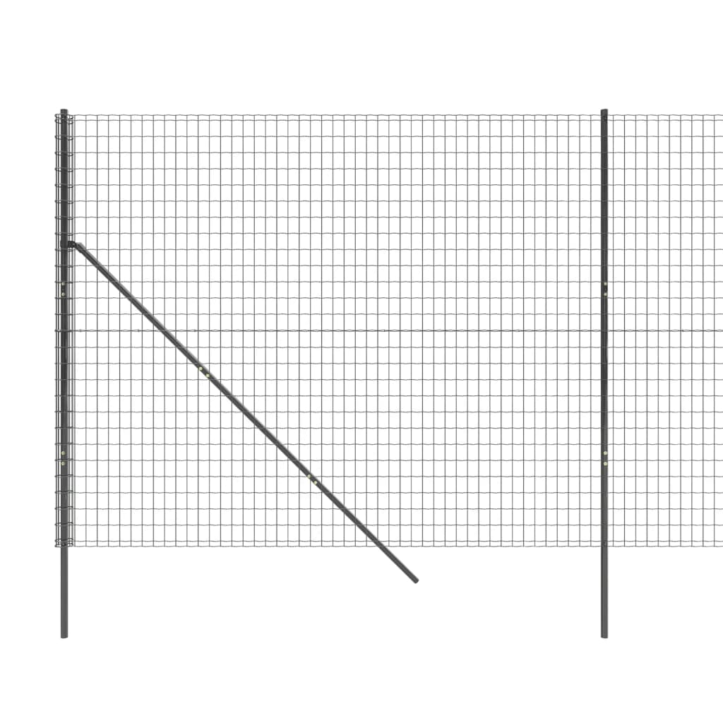 Cerca De Alambre De Acero Galvanizado Gris Antracita 1,4x25 M / Vetonek_4