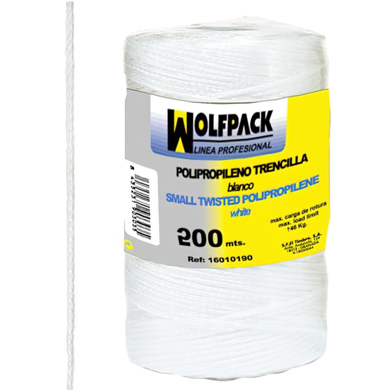 Cuerda Trencilla Polipropileno Blanco (bobina 200 Metros)_0