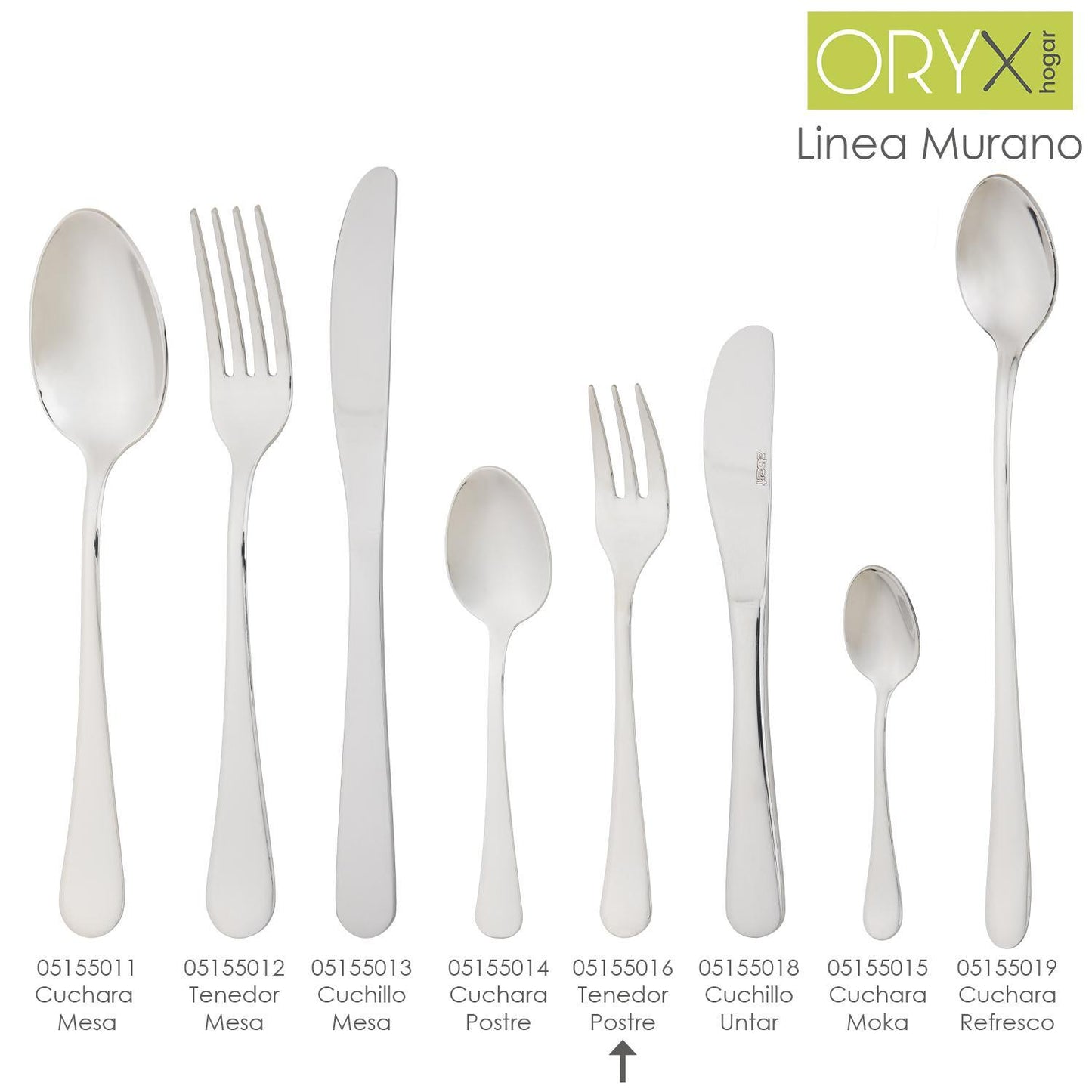 Tenedor Postre Murano 145 Mm.caja 12 Unidades_2