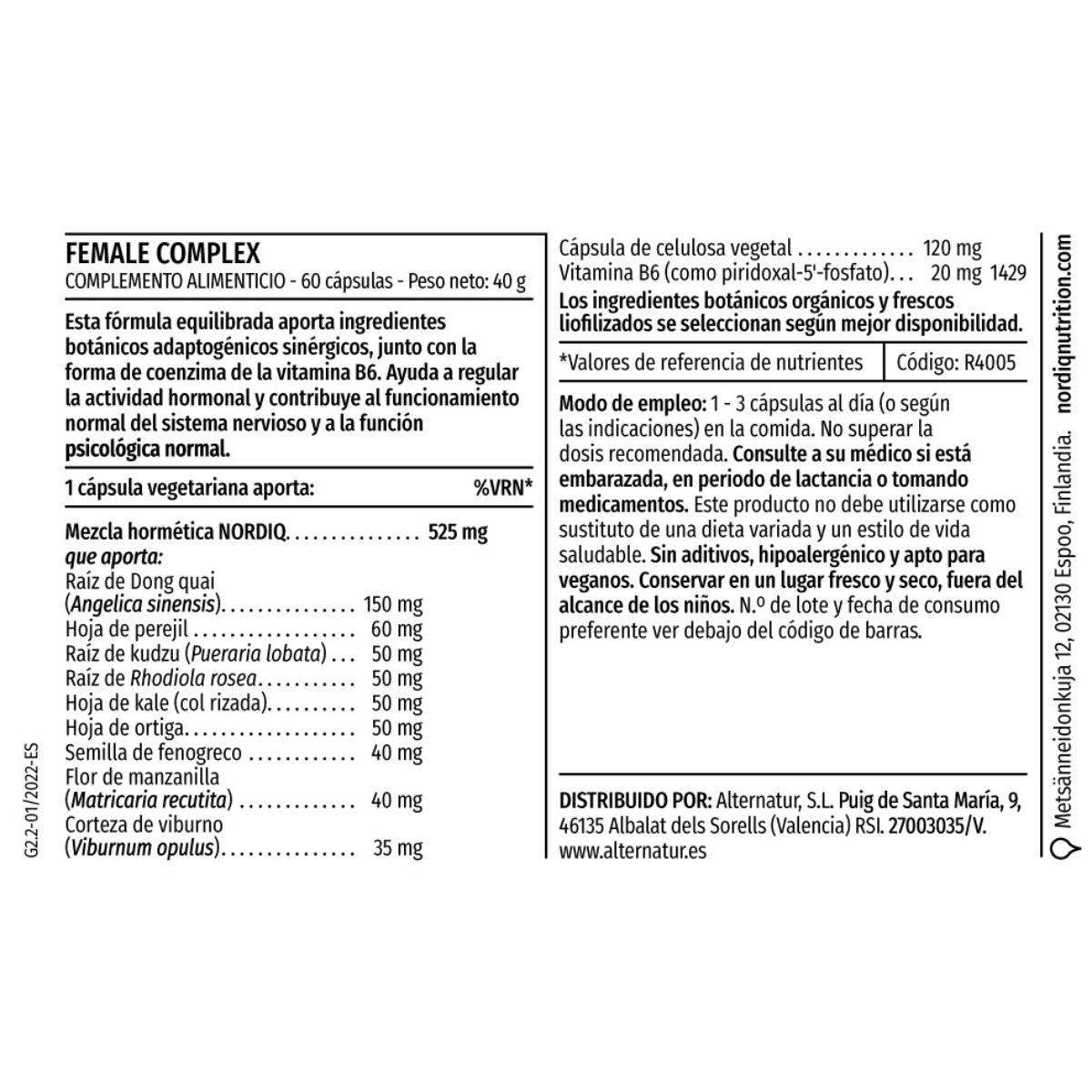 Complexo Feminino 60 Cápsulas