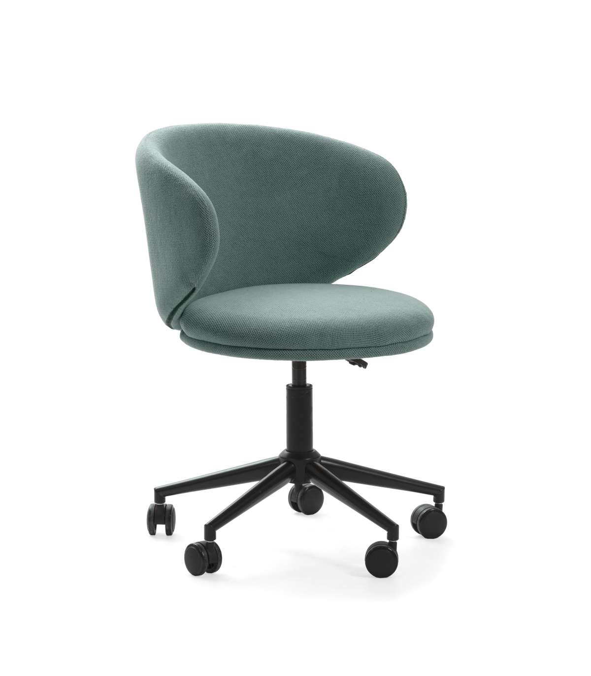 Sillón Despacho Giratorio Elevable Rebeca Acabado Verde, 60.5m(ancho) 73.5/83cm(altura) 6_5