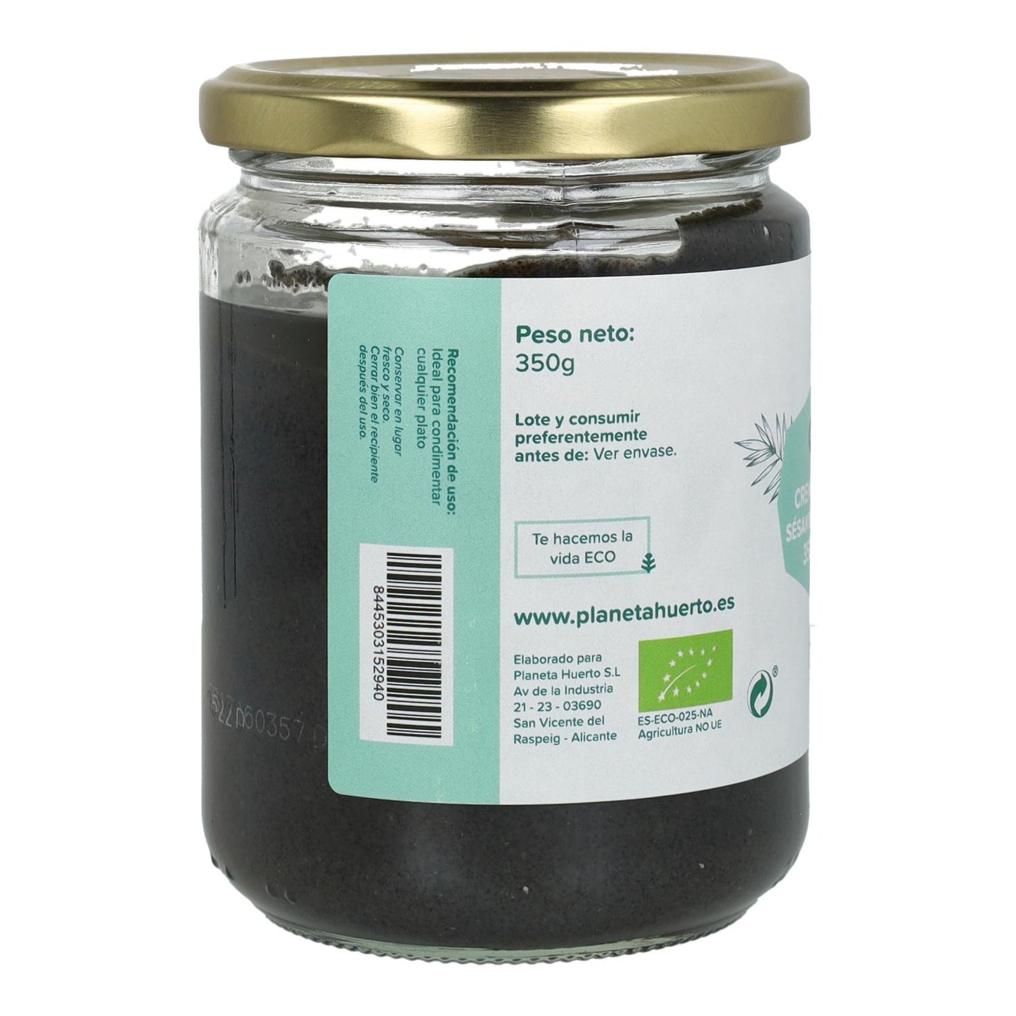 Sésamo Preto ECO Tahine Planet Garden 350 g