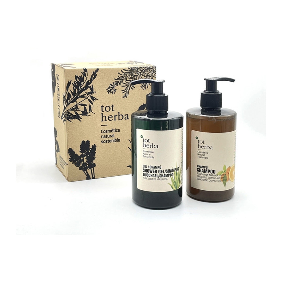 Caixa de Natal com aloé vera e laranja, Tot Herba