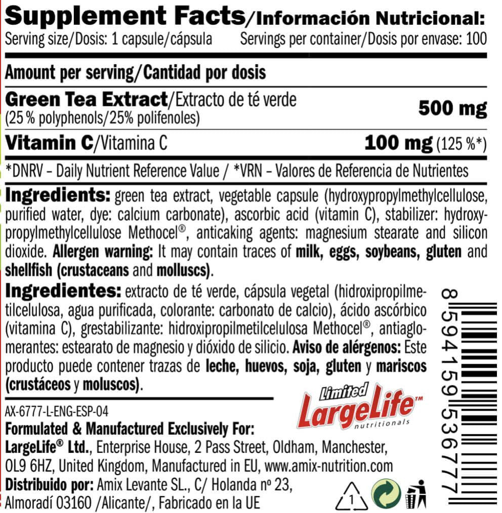 Green Tea With Vit C 100 Caps_5