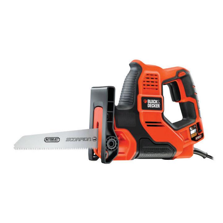 Serra Scorpion 500W AutoSelect + 3 lâminas e estojo Black+Decker RS890K-QS