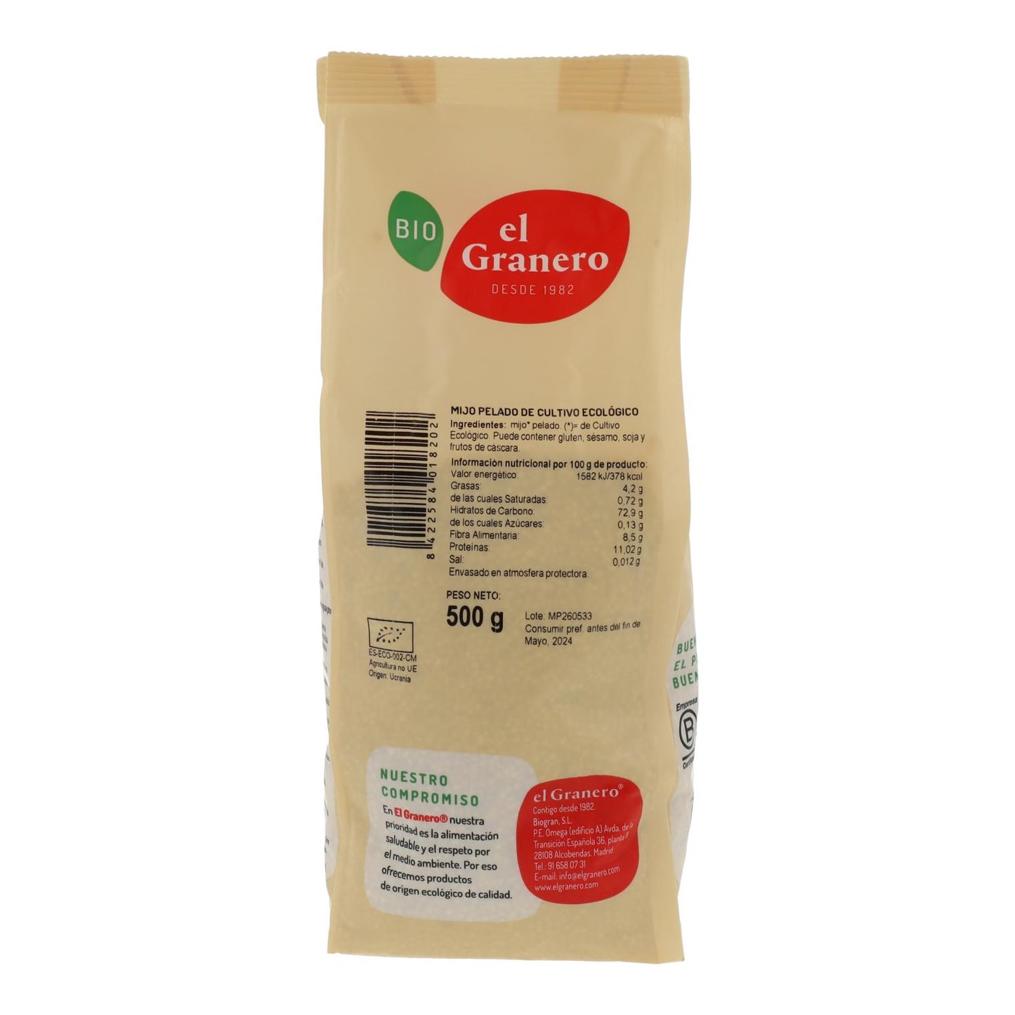 Painço Descascado El Granero, 500 g