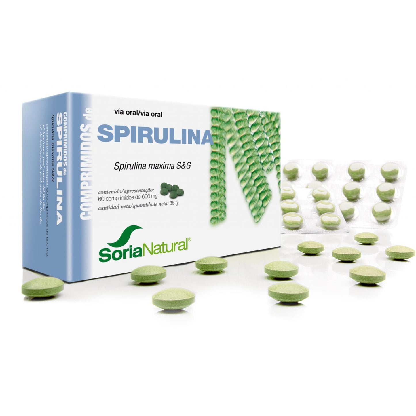 Spirulina Soria Natural, 60 comprimidos
