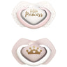 Pack de chupetas de silicone rosa Royal Baby da Canpol Babies (2 unidades)