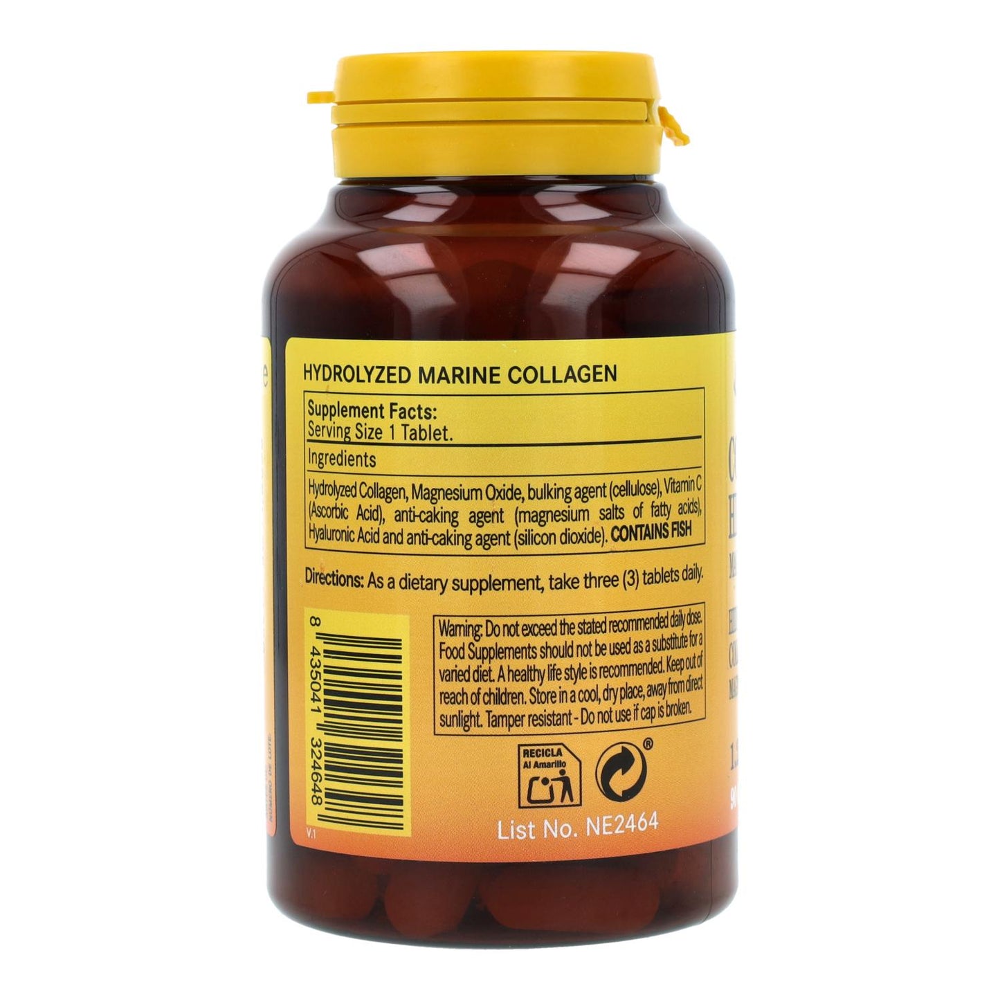 Colagénio marinho hidrolisado + MG 1200 mg 90 comp