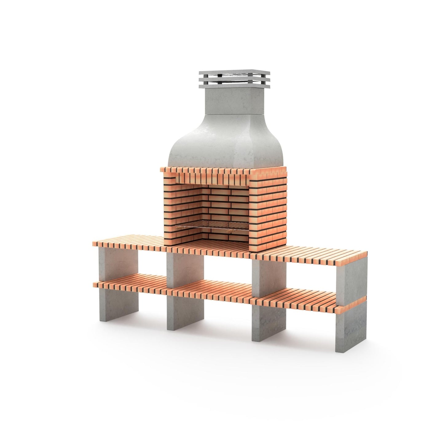 Grelhador Altea com bancada dupla Movelar